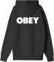 Obey Lichtgewicht Hoodie Franse Terry Black Heren - Thumbnail 2