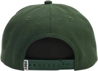 Obey Klassieke Snapback Hoed Groen Unisex
