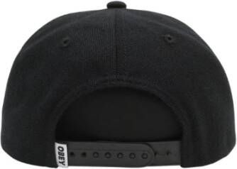 Obey Klassieke Snapback Hoed Zwart Unisex