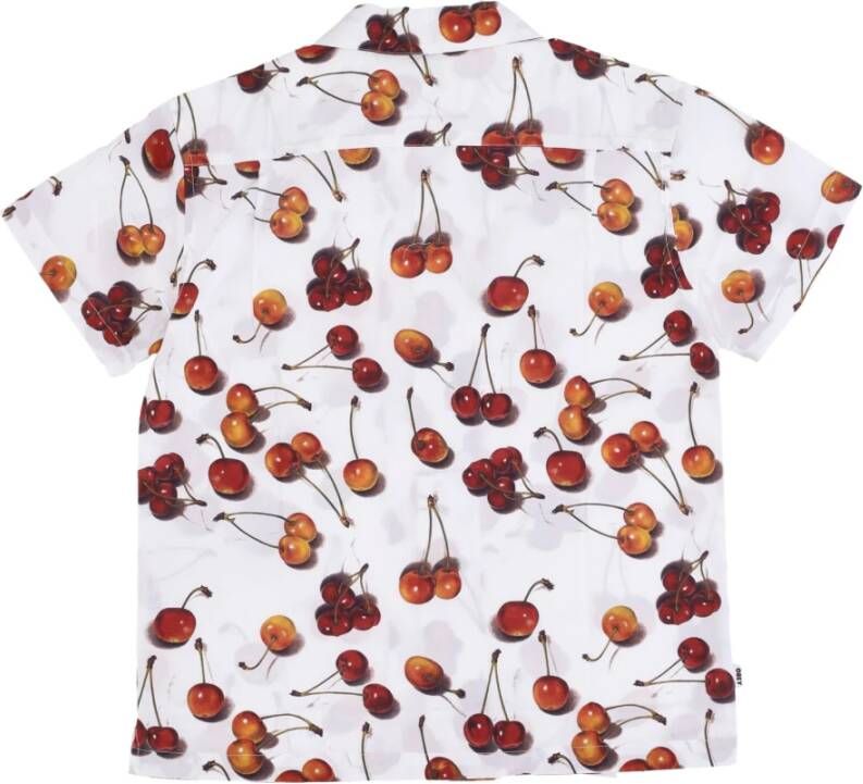 Obey Short Sleeve Shirts Wit Heren
