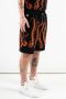 Octopus Zwarte Tracksuit Outline Shorts Black Heren - Thumbnail 2