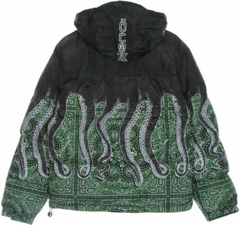 Octopus Bandana Down Jacket Zwart Heren