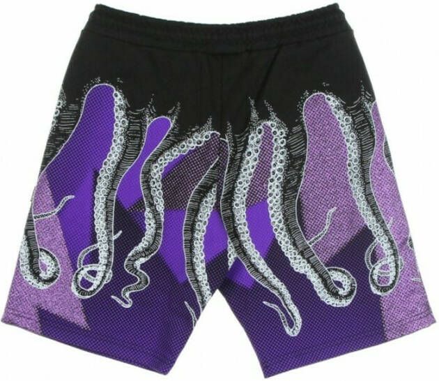 Octopus Shorts fleece Paars Heren