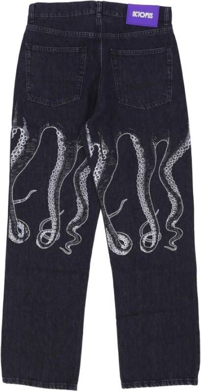 Octopus Straight Jeans Zwart Heren