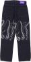 Octopus Straight Jeans Zwart Heren - Thumbnail 2