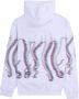 Octopus Witte Fuzzy Hoodie Sweatshirt met lange mouwen White Heren - Thumbnail 2