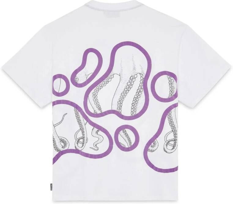Octopus T-Shirts Wit Heren