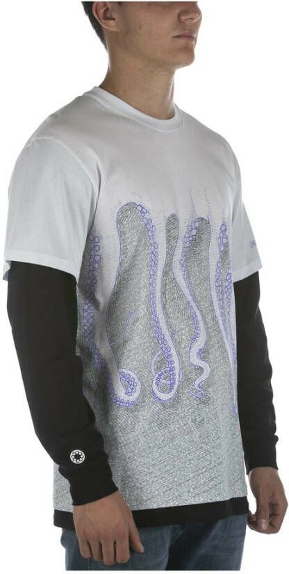 Octopus T-shirts Wit Heren