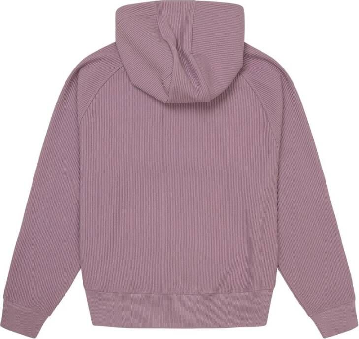 Off The Pitch Script Rib Hoodie Dames Roze Heren