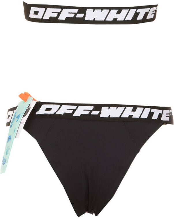 Off White Bikini Zwart Dames