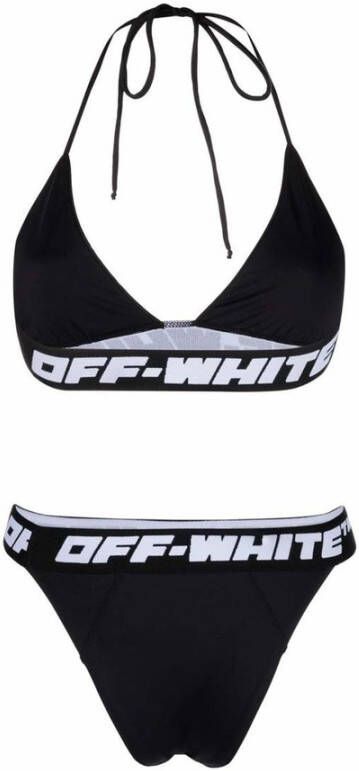 Off White Bikini Zwart Dames