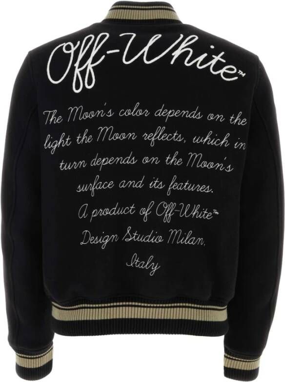 Off White Bomber Jackets Zwart Heren