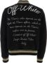 Off White Zwarte ribgebreide bomberjas met maanmotief Black Heren - Thumbnail 2