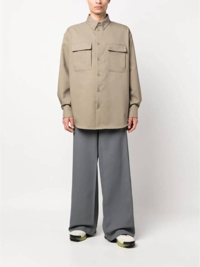 Off White Casual Shirts Beige Heren