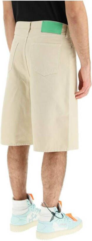 Off White Casual Shorts Beige Heren