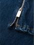 Off White Blauwe Jeans met Logo Patch en Enkelritsen Blauw Heren - Thumbnail 3