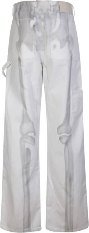 Off White Grafische Print Carpenter Body Scan Wit Heren
