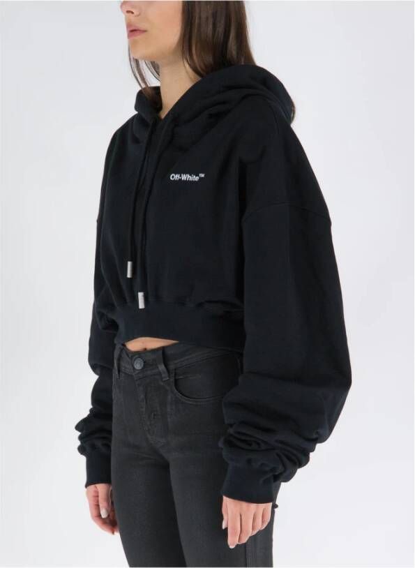 Off White Hoodies Zwart Dames