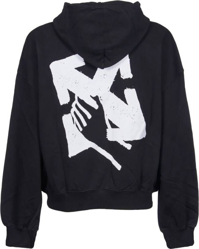 Off-White Hoodie met pijlprint Zwart - Foto 2
