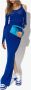 Off-White Geribbelde jurk Blauw - Thumbnail 3