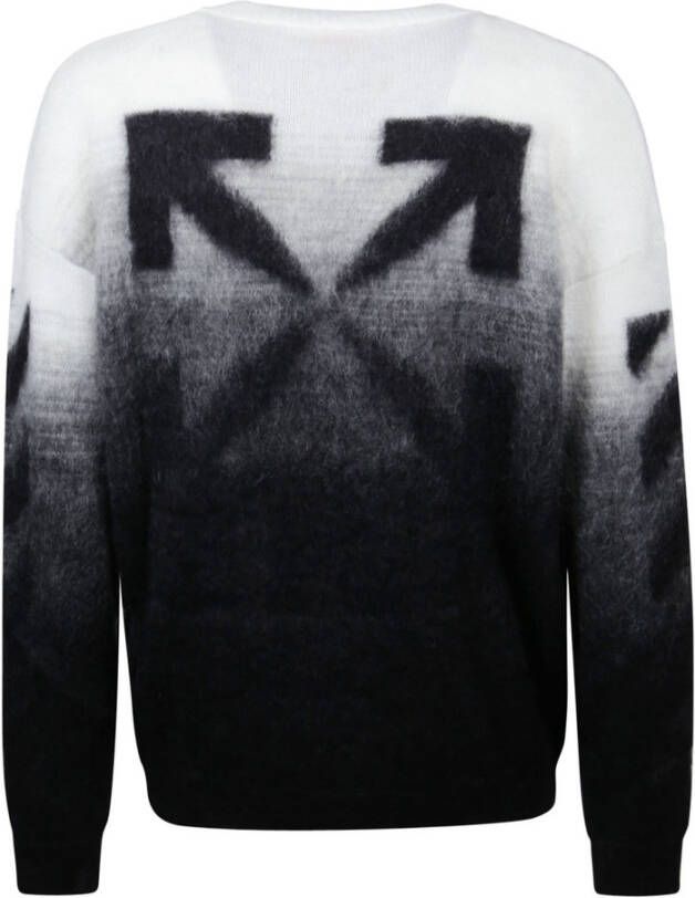 Off White Truien met ronde hals Zwart Heren
