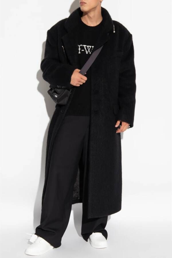 Off-White Trui met intarsia logo Zwart - Foto 5