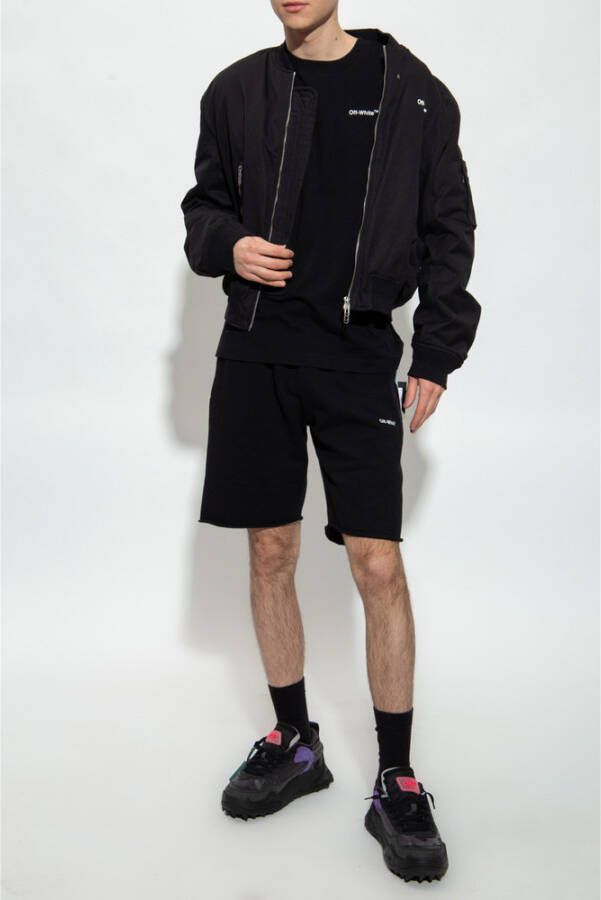 Off-White T-shirt met print Zwart - Foto 2
