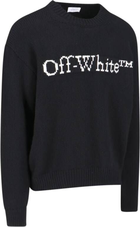 Off-White Trui met intarsia logo Zwart - Foto 6