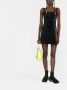 Off White Zwarte Slogan Detail Fuzzy Mini Jurk Black Dames - Thumbnail 2