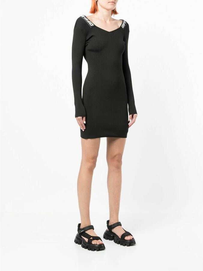 Off White Dag korte jurk Zwart Dames