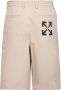 Off White Casual korte broek Beige Heren - Thumbnail 2