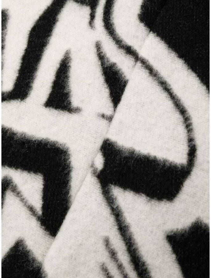 Off White Jas met enkele rij knopen Zwart Heren