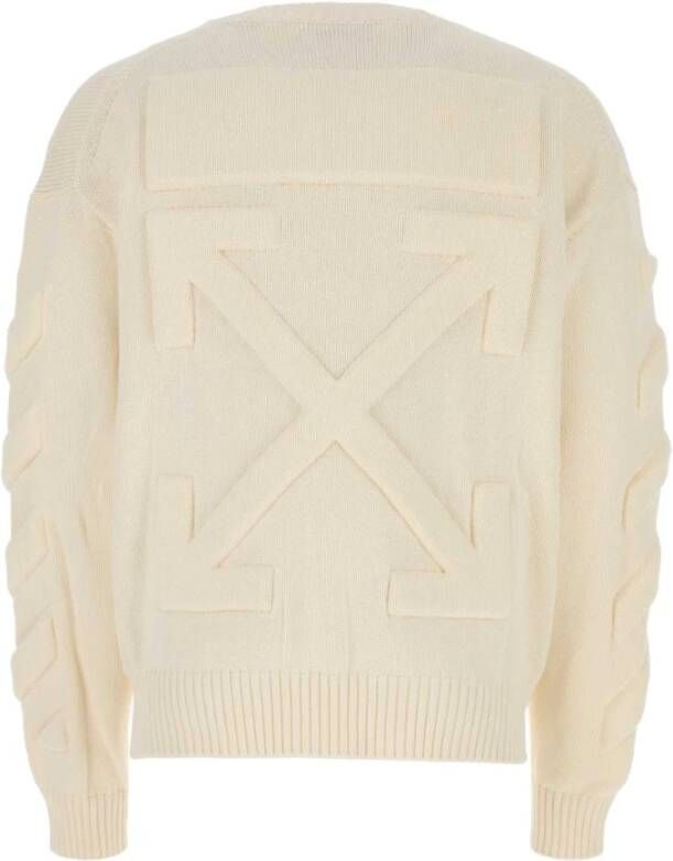 Off White Sweatshirt Wit Heren