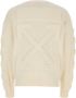 Off White Ivoor stretch cotton blend oversized trui Wit Heren - Thumbnail 2