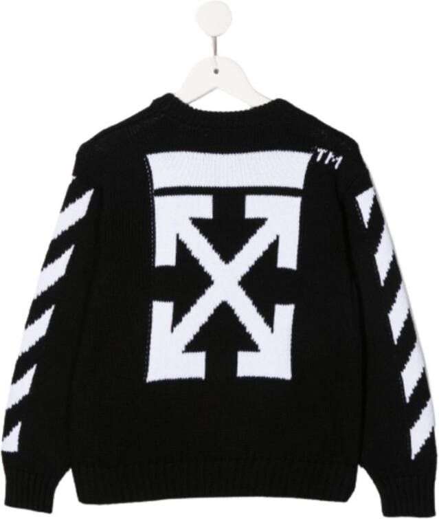 Off-White Kids Sweater met ronde hals Zwart - Foto 5