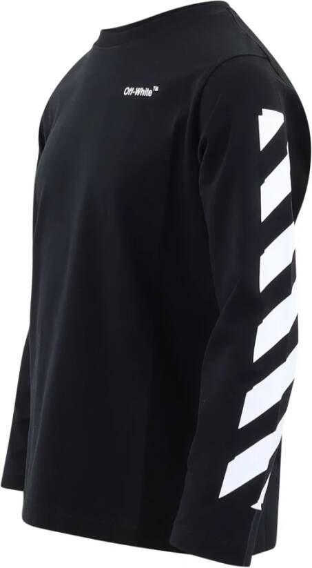Off-White Kids T-shirt met logoprint Zwart - Foto 3
