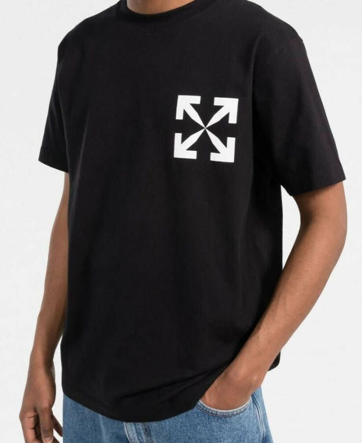 Off-White T-shirt met logo Zwart - Foto 2