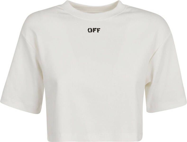 Off White T-shirt Wit Dames