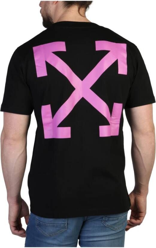 Off-White T-shirt met patroon Zwart - Foto 2