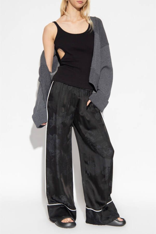 Off White Wijde broek Zwart Dames