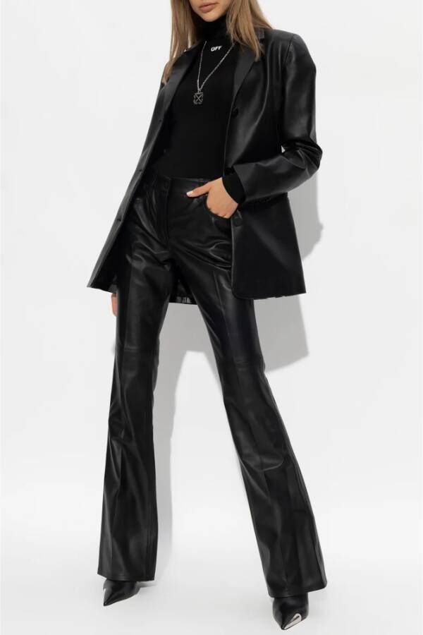 Off White Turtleneck top Zwart Dames