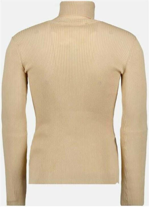 Off-White Geribbelde coltrui Beige - Foto 8