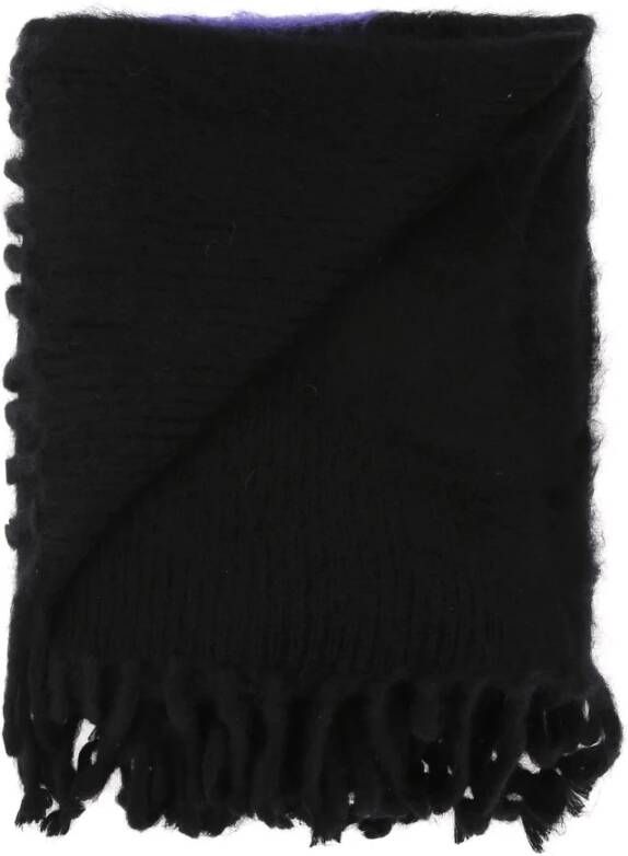 Off White Winter Scarves Zwart Unisex