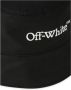 Off White Zwarte boekachtige geborduurde logo emmerhoed Black - Thumbnail 2