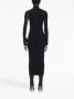Off White Zwarte Katoenen Jurk met Logodetail Black Dames - Thumbnail 2
