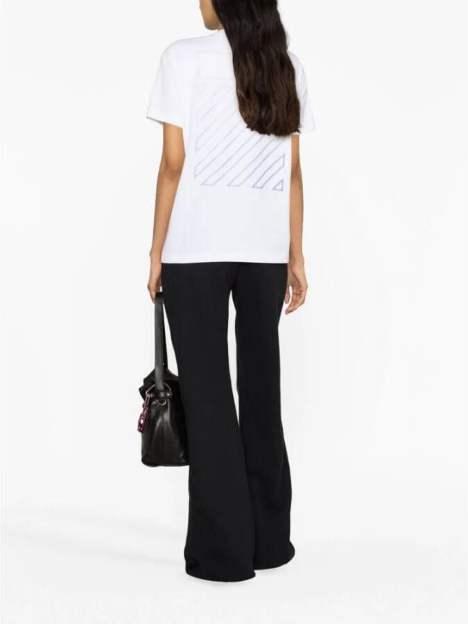 Off White Zwarte Track Pants met Piping-Detail Black Dames