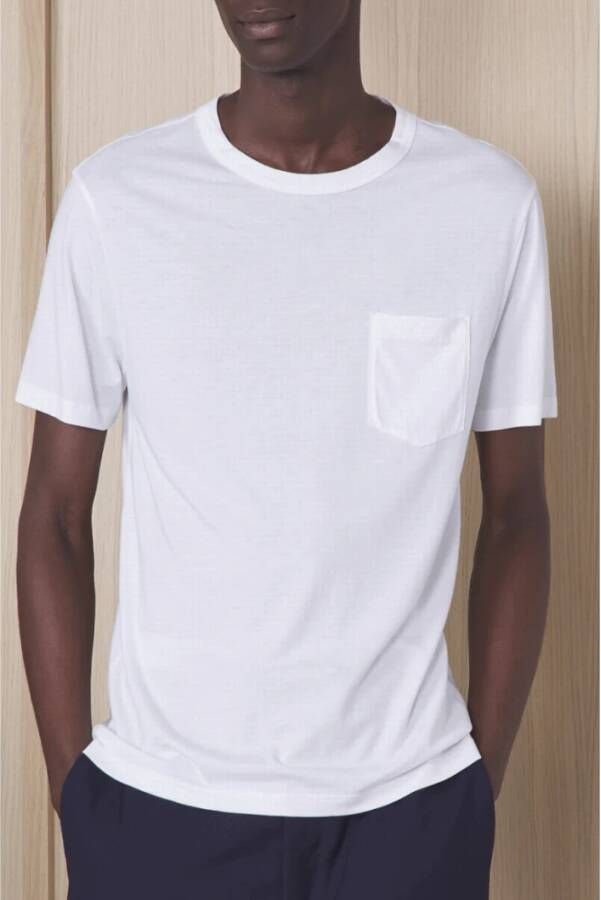 Officine Générale T-Shirts Wit Heren