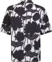 Officine Générale Zwarte Bloemenprint Shirt voor Heren Zwart Heren - Thumbnail 2