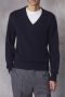 Officine Générale V-neck Knitwear Blauw Heren - Thumbnail 2