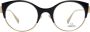 Omega Zwarte Cat Eye Optische Brillen voor Vrouwen Black Dames - Thumbnail 2